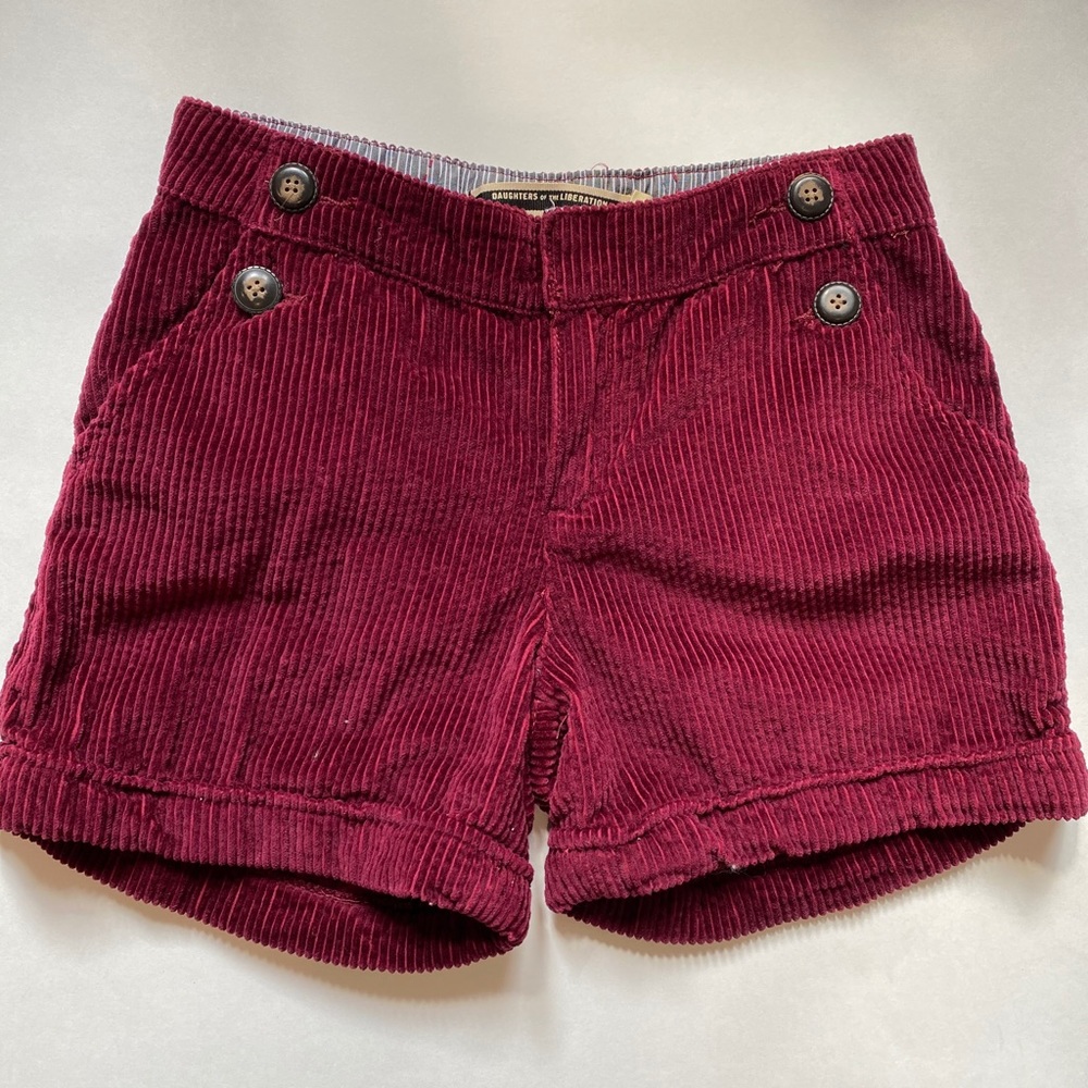 Corduroy shorts